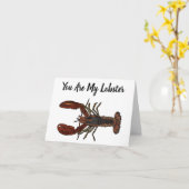 あなたは私のロブスター記念日かバレンタインデー カード (黄色い花)