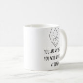 あなたは私の一周年記念の贈り物だ コーヒーマグカップ (正面右)