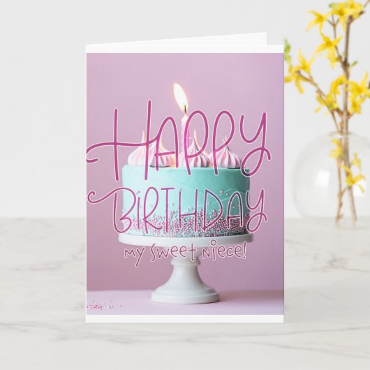 あなたは私の一日を明るくする姪の誕生日 カード (黄色い花)