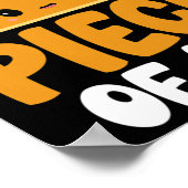 あなたは私の一部を欲しいかわいいカボチャのパイ感謝祭 ポスター (角)