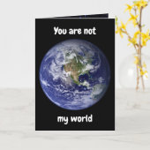 あなたは私の世界ではない。カード カード (黄色い花)