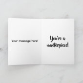 あなたは私の世界のバレンタインデーのカードを色づける カード (内部)