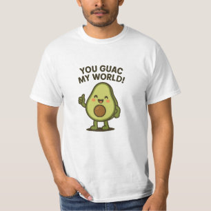 あなたは私の世界を引き付ける。キュートおもしろいかわいいアボカドプン Tシャツ