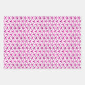 あなたは私の世界ピンクのロマンチックな地球のハートデザイン ラッピングペーパーシート (正面2)