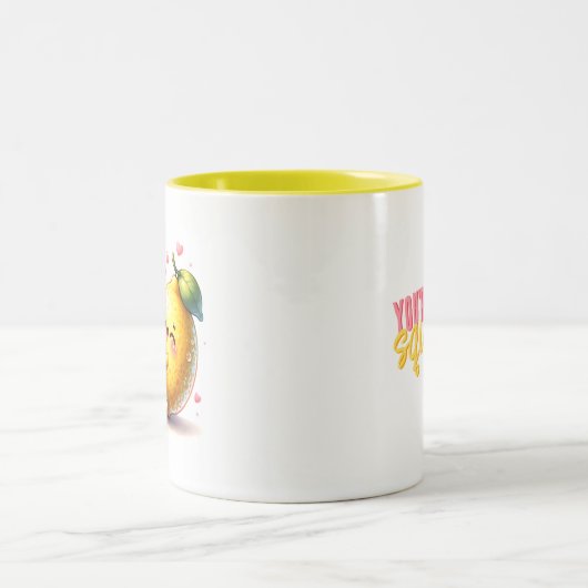 あなたは私の主なスクイズレおもしろいモンズの愛 ツートーンマグカップ (中央)