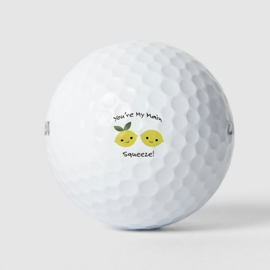あなたは私の主な絞りレモン ゴルフボール (正面)