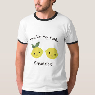 あなたは私の主な絞りレモン Tシャツ