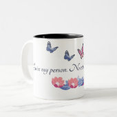 あなたは私の人は、戻り値なし、払い戻しカップルmag ツートーンマグカップ (正面左)