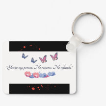 あなたは私の人キーチェーンノーリターンカップルの愛