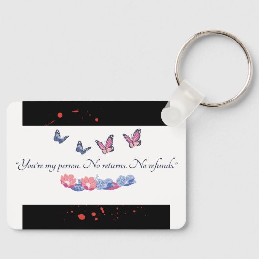 あなたは私の人キーチェーンノーリターンカップルの愛 キーホルダー (正面)