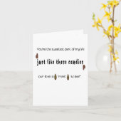 あなたは私の人生で最も甘い部分よ カード (黄色い花)