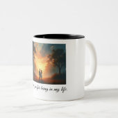 あなたは私の人生にいてくれてありがとう ツートーンマグカップ (正面右)