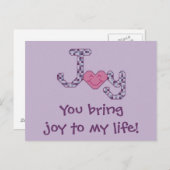 あなたは私の人生に喜びを持って！ポストカード ポストカード (正面/裏面)