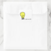 あなたは私の人生のステッカーを点灯させる スクエアシール (バッグ)