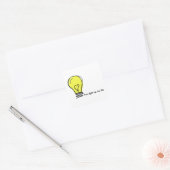 あなたは私の人生のステッカーを点灯させる スクエアシール (封筒)