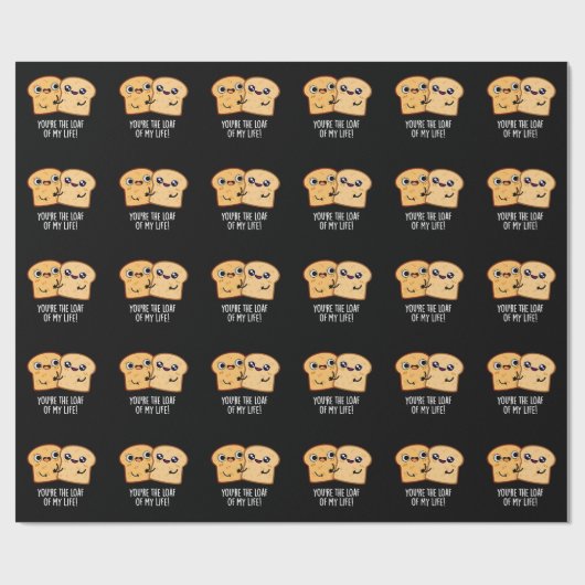 あなたは私の人生の塊パンおもしろいプンダークBG ラッピングペーパー (フラット)