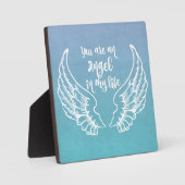 あなたは私の人生の天使引用文 フォトプラーク (正面)