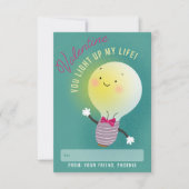 あなたは私の人生の教室のバレンタインを照らし出す 招待状 (正面)