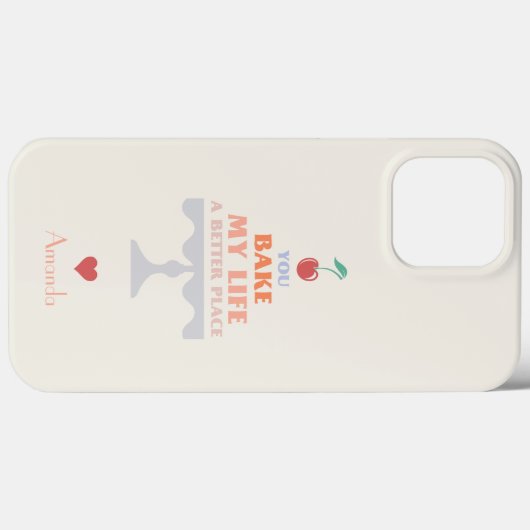 あなたは私の人生をより良い場所のカスタム電話ケースを焼く Case-Mate iPhoneケース (裏面 (横))