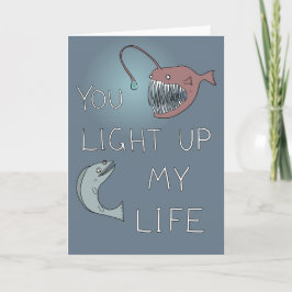 "あなたは私の人生をライトアップ"深い海バレンタイン シーズンカード