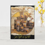 あなたは私の人生を明るくする カード (黄色い花)