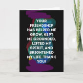 あなたは私の人生を輝かせてくれる**ハッピーバースデー**あなたに！ カード (正面)