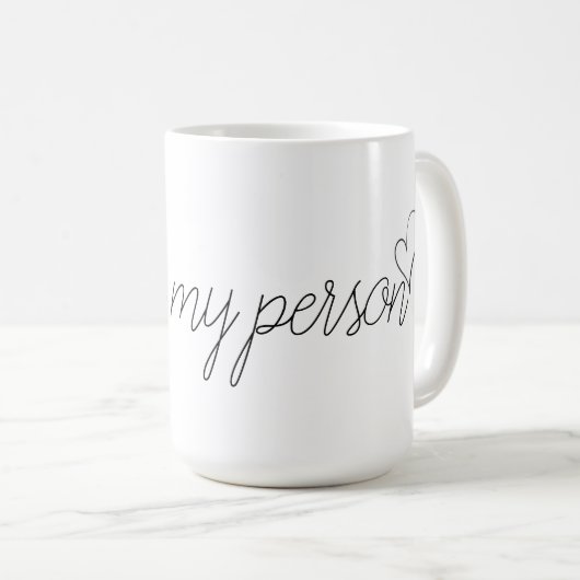 「あなたは私の人」のマグ コーヒーマグカップ (正面右)