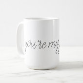 「あなたは私の人」のマグ コーヒーマグカップ (正面左)
