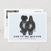 あなたは私の人 | ベストフレンドの誕生日 ポストカード (正面/裏面)