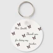 あなたは私の先生モザイク蝶をありがとう キーホルダー (正面)