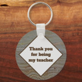 あなたは私の先生Brown Green Onyxありがとう キーホルダー (正面)