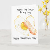 あなたは私の卵のバレンタインデーにベーコン カード (黄色い花)