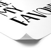 あなたは私の友お気に入りの人タイポグラフィ引用文 ポスター (角)