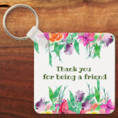 あなたは私の友人であるフローラデザイン キーホルダー (正面)
