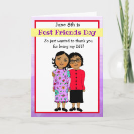 あなたは私の友人パープル最高のカードしてくれてありがとう カード