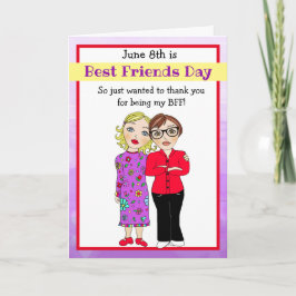 あなたは私の友人パープル最高のカードしてくれてありがとう カード
