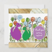 あなたは私の友達になってくれてありがとう サンキューカード (正面)