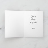 あなたは私の友達になってくれてありがとう！ サンキューカード (内部)