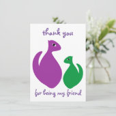 あなたは私の友達になってくれてありがとう サンキューカード (スタンド正面)