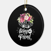 あなたは私の友達になってくれてありがとう セラミックオーナメント (左)