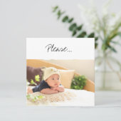 あなたは私の名付け親になってくれませんか。提案男の赤ちゃん カード (スタンド正面)