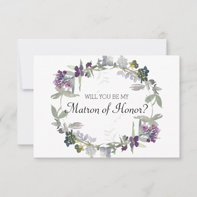 あなたは私の名誉の水色ラベンダーのマトロンになるだろうか (正面)