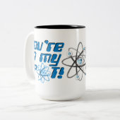 あなたは私の場所でギークユーモアのマグカップ ツートーンマグカップ (正面左)