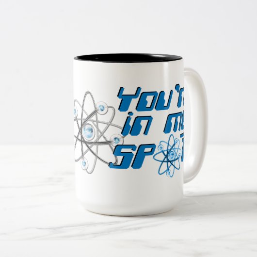 あなたは私の場所でギークユーモアのマグカップ ツートーンマグカップ (正面右)