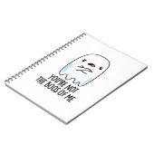 あなたは私の声ではないおもしろい幽霊パン ノートブック (左側)