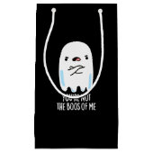 あなたは私の声ではないおもしろい幽霊プンダークBg スモールペーパーバッグ (正面)