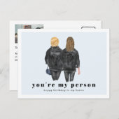 あなたは私の大切な人 | ベストフレンドの誕生日 ポストカード (正面/裏面)