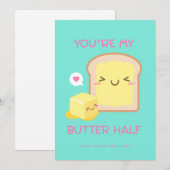 あなたは私の大切な半分 - かわいいパンカード シーズンカード (正面/裏面)