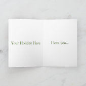 あなたは私の天国のひとときのホリデーカード シーズンカード (内部)