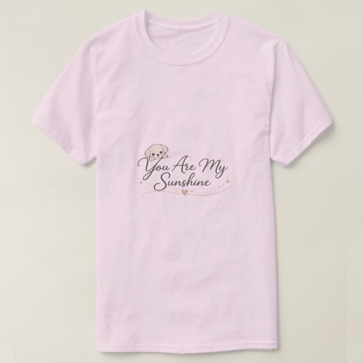 あなたは私の太陽です フローラル 励ましの言葉 Tシャツ (デザイン正面)
